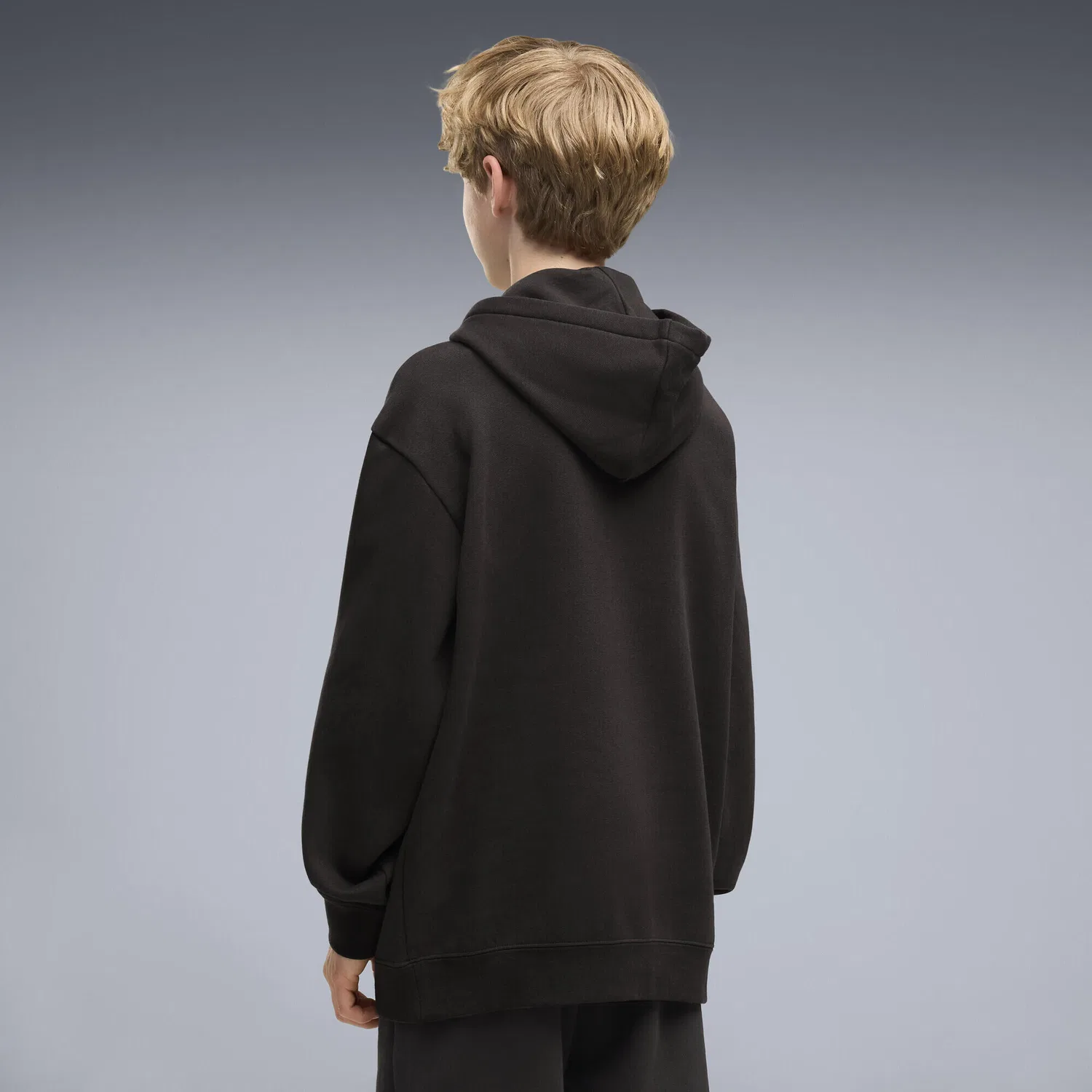 Детское худи свободного кроя с логотипом Essentials Logo Lab Relaxed Hoodie Jungen Puma, Schwarz — фото 3
