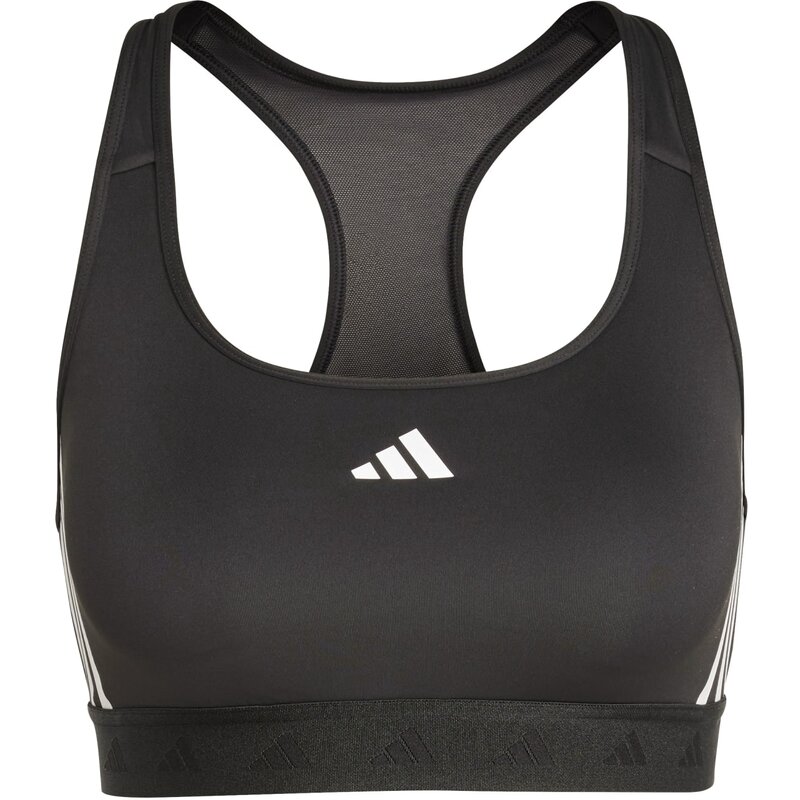 

Бюстгальтер Powerreact Training средней поддержки Hyperglam Adidas, черный
