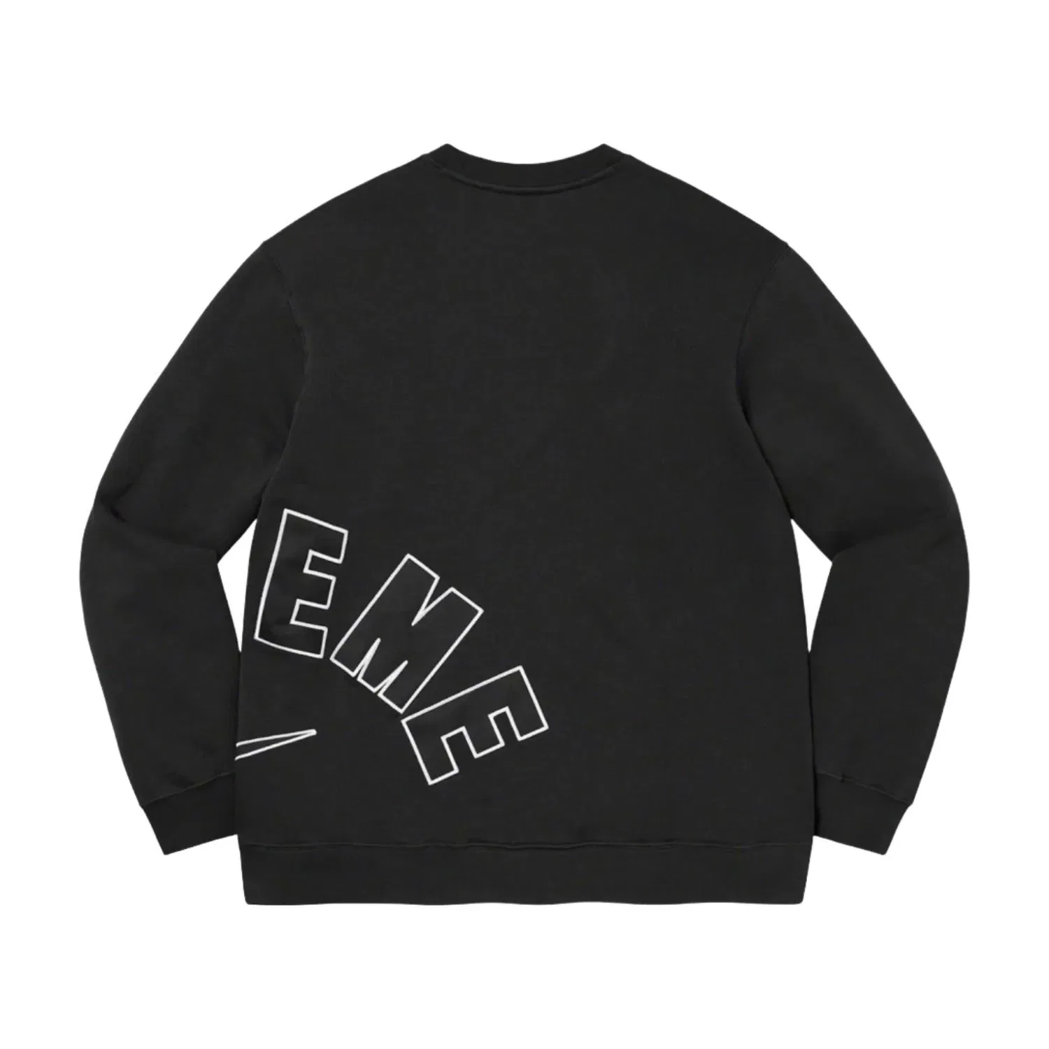 Мужская футболка Nike Arc Crewneck 'Black' Supreme, черный — фото 2
