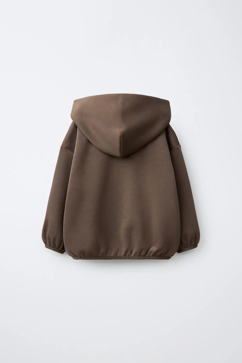 Худи на молнии с блокировкой ZARA, Brown — фото 2