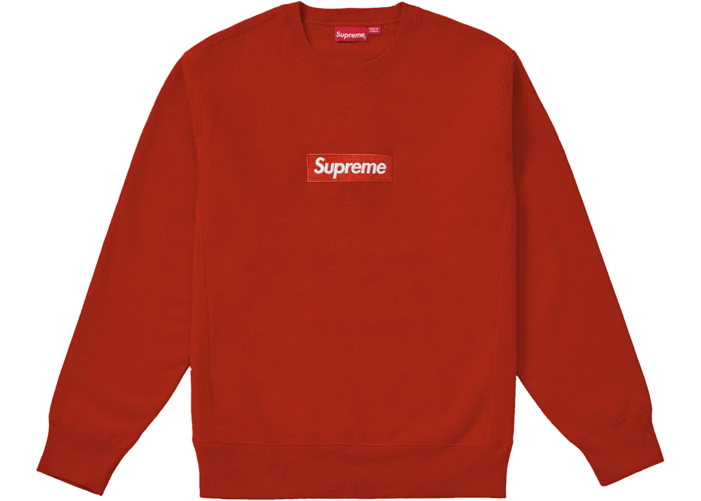 Мужской свитшот с принтом Supreme Box Logo (FW18) Rust