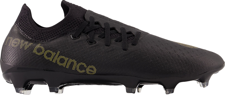 Бутсы New Balance Furon v7 Pro FG 'Black Gold', черный - фото