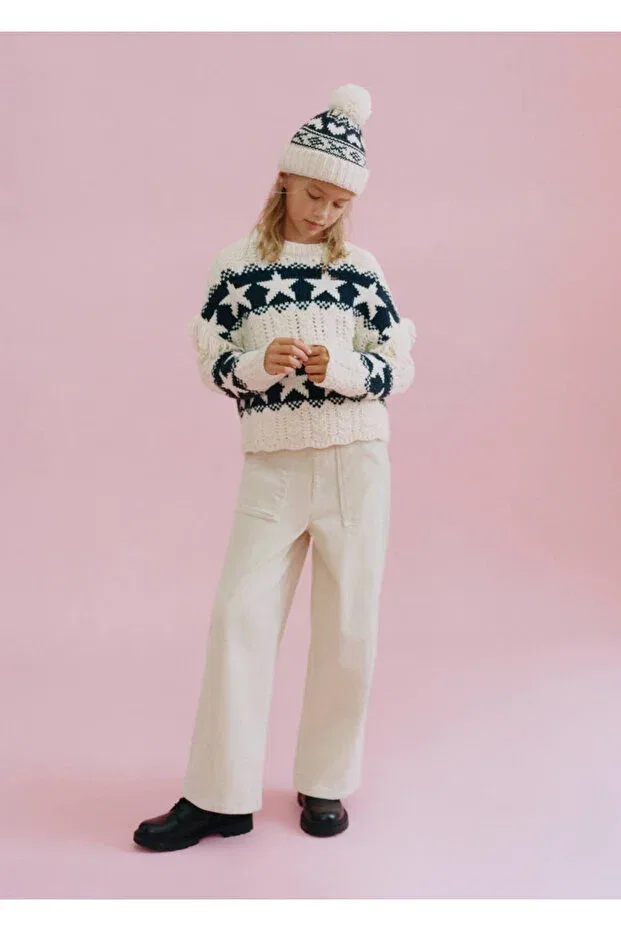 Детские ботинки для девочек шнурованные Mango Kids, Black — фото 3
