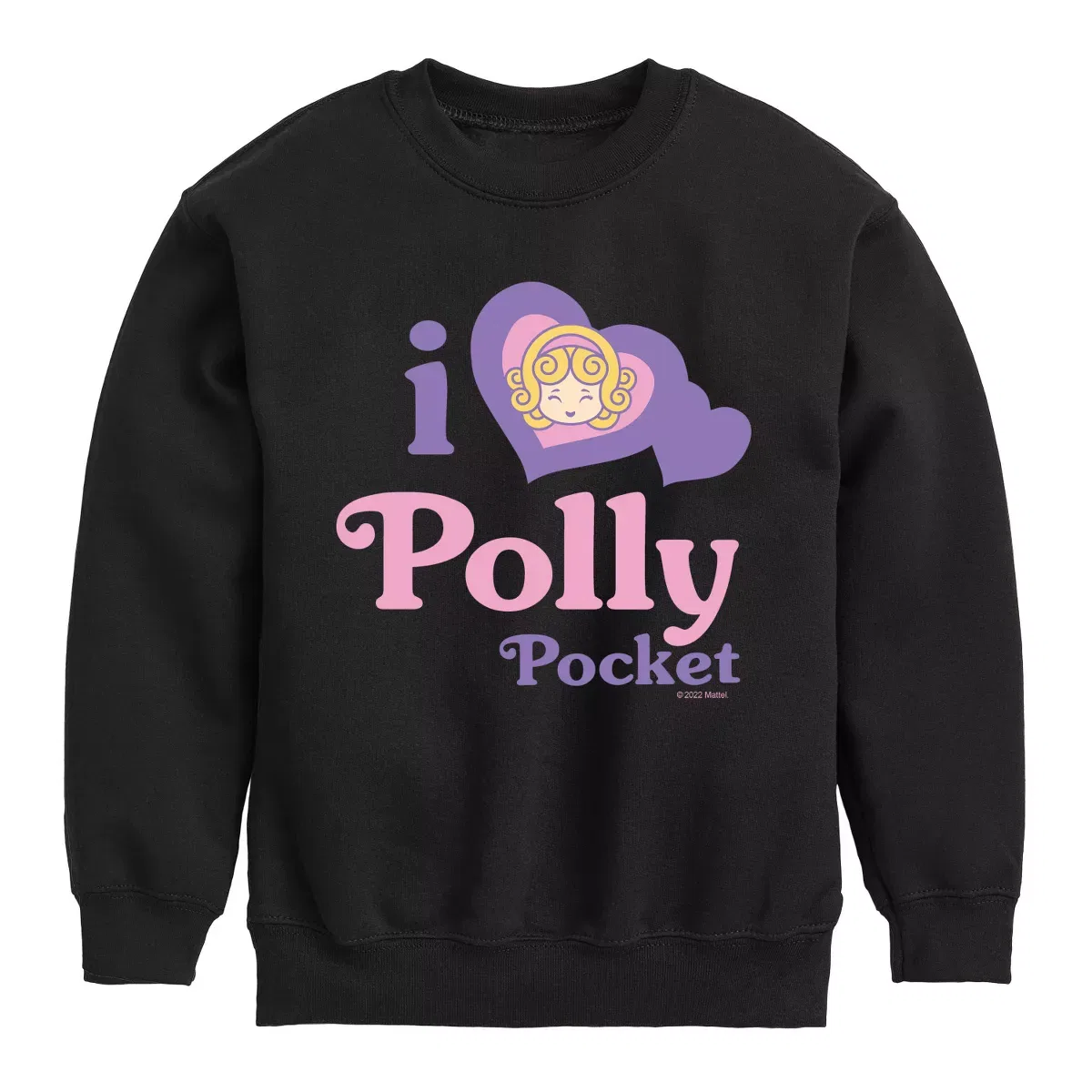 Детский свитшот с длинным рукавом с принтом Polly Pocket Polly Pocket