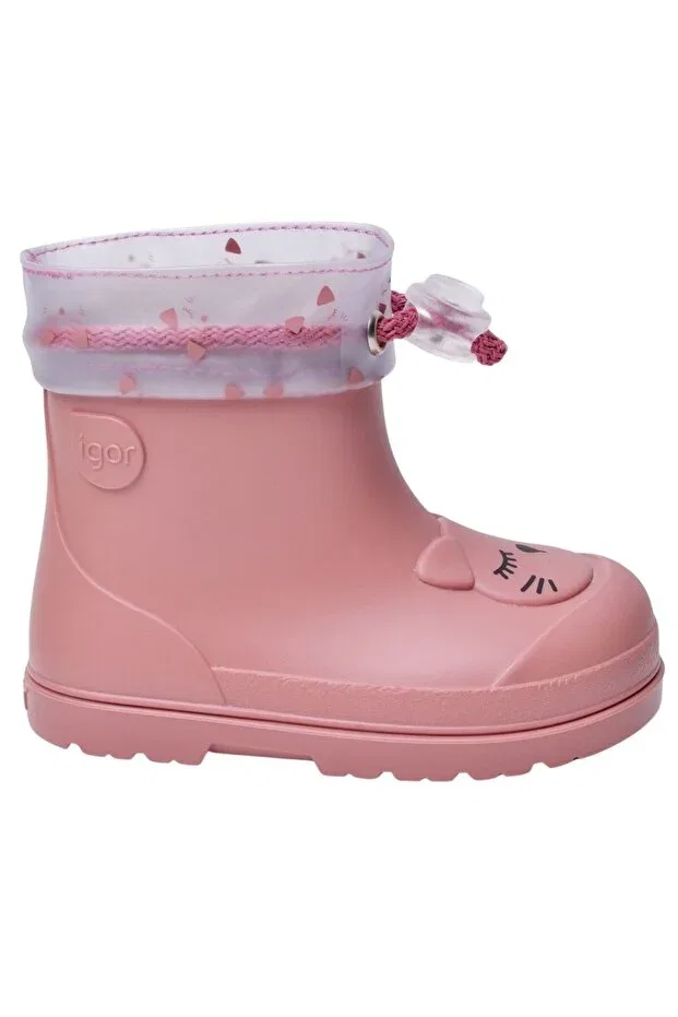 Детские ботинки для девочек на плоской подошве mendi rose gato Igor, Pink-78340