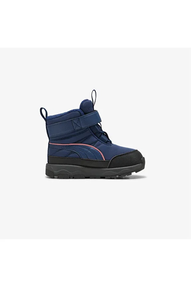 Детские ботинки для девочек с коротким каблуком Puma, 07-Blue