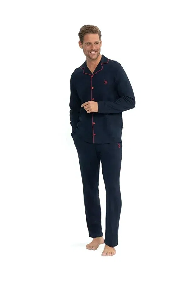 Мужская пижама с длинным рукавом U.S. Polo Assn., Navy Blue
