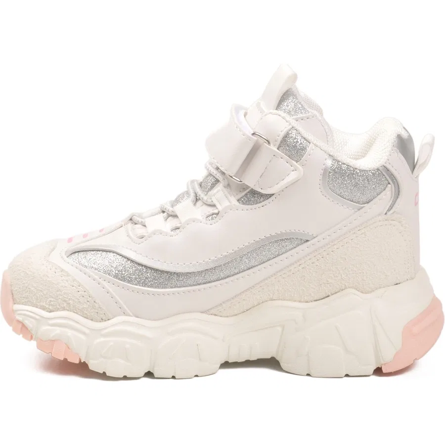 Кроссовки детские с высоким берцем, с липучкой, модель Hi Sneaker, Cool, Разноцветный — фото 4
