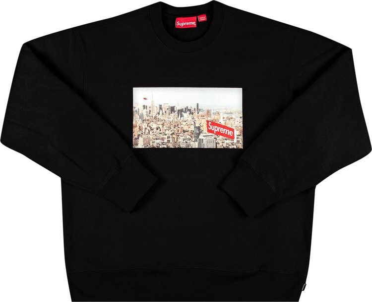 

Толстовка Supreme Aerial Crewneck 'Black', черный