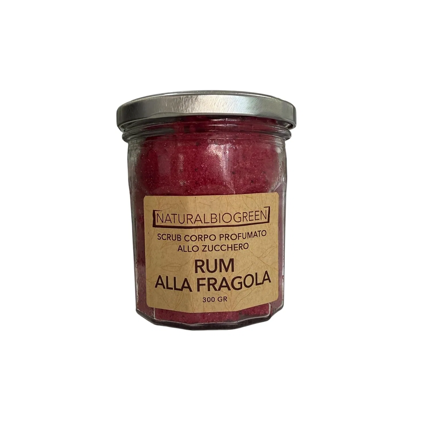 Скраб для тела Strawberry Rum, Naturalbiogreen, 300 г