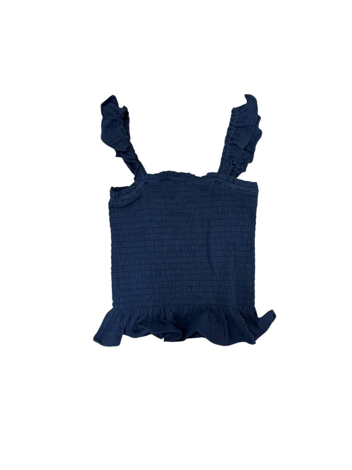 

Женская блузка Breezy Lane с рюшами на бретелях и сборкой в цвете Navy Sadie & Sage