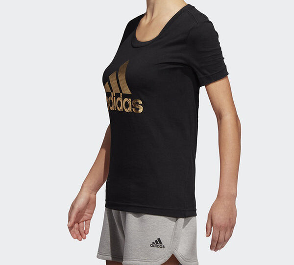 Футболка alphabet logo short sleeve black Adidas, черный — фото 4