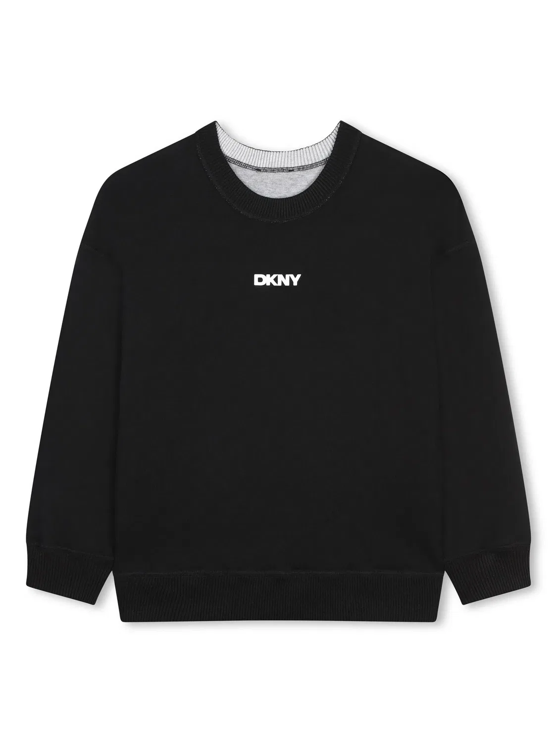 DKNY Рев reversible свитшот черно-серый — фото 2
