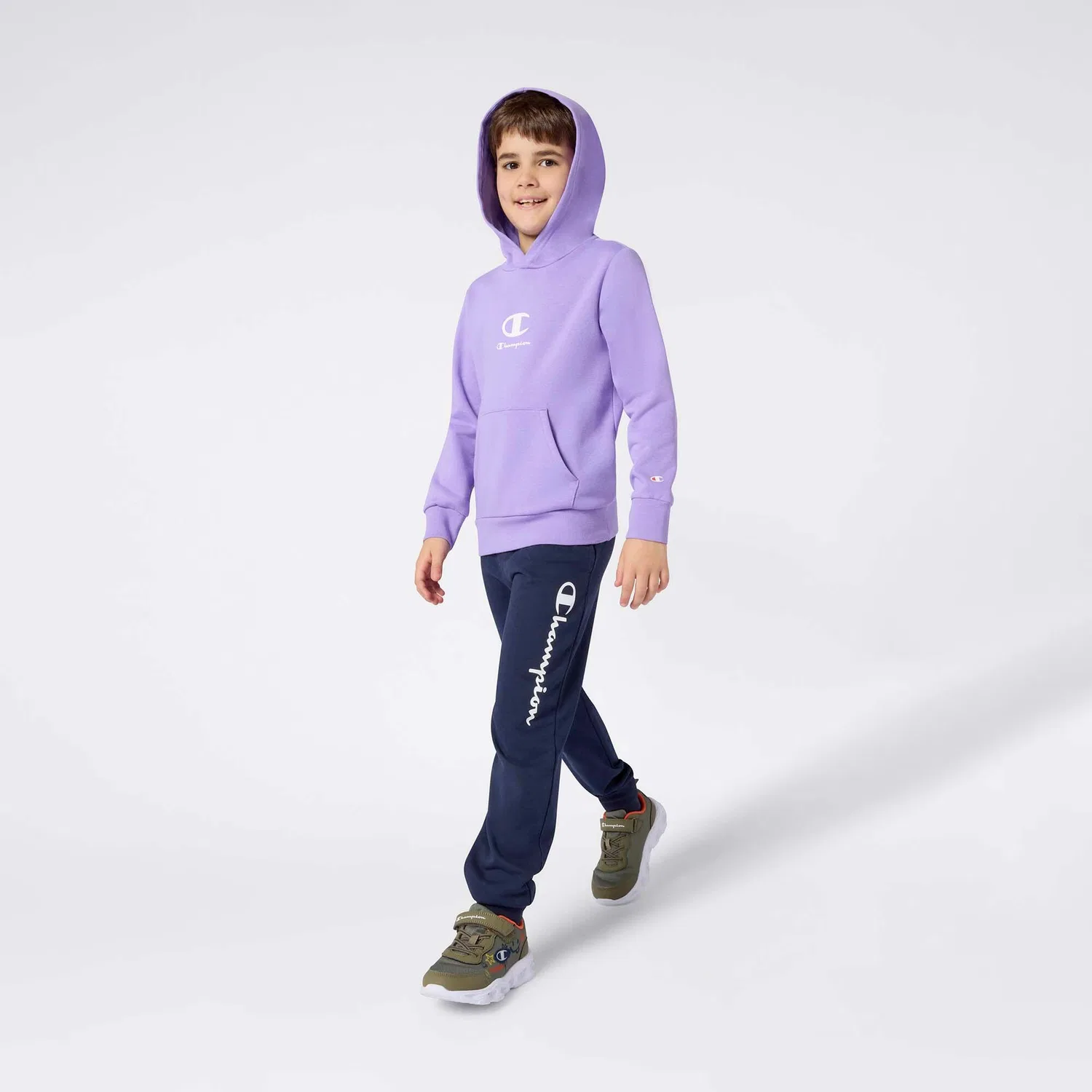 Детское худи с капюшоном Champion Hooded Sweatshirt Champion, Цвет Rosa — фото 4