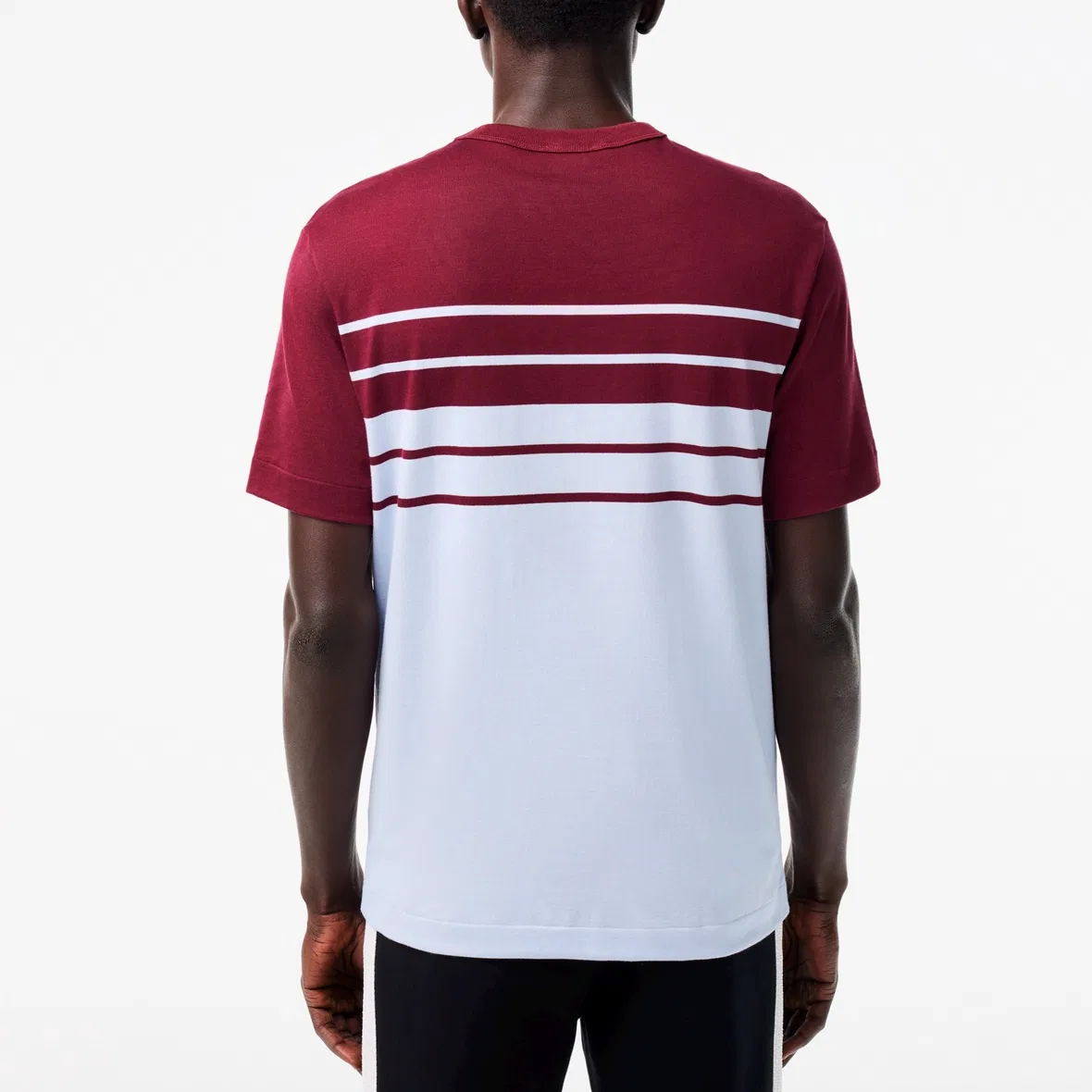 Футболка Lacoste Круглый вырез, красный — фото 4