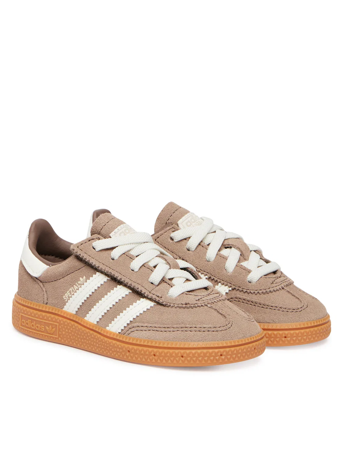 Кроссовки для мальчика Handball Spezial Comfort Closure Elastic Lace Adidas, коричневый — фото 2