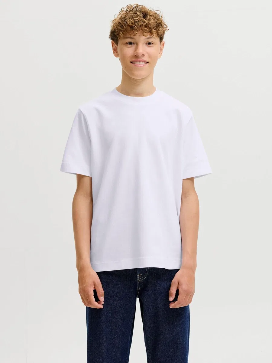Детская рубашка белого цвета Jack & Jones Junior — фото 2