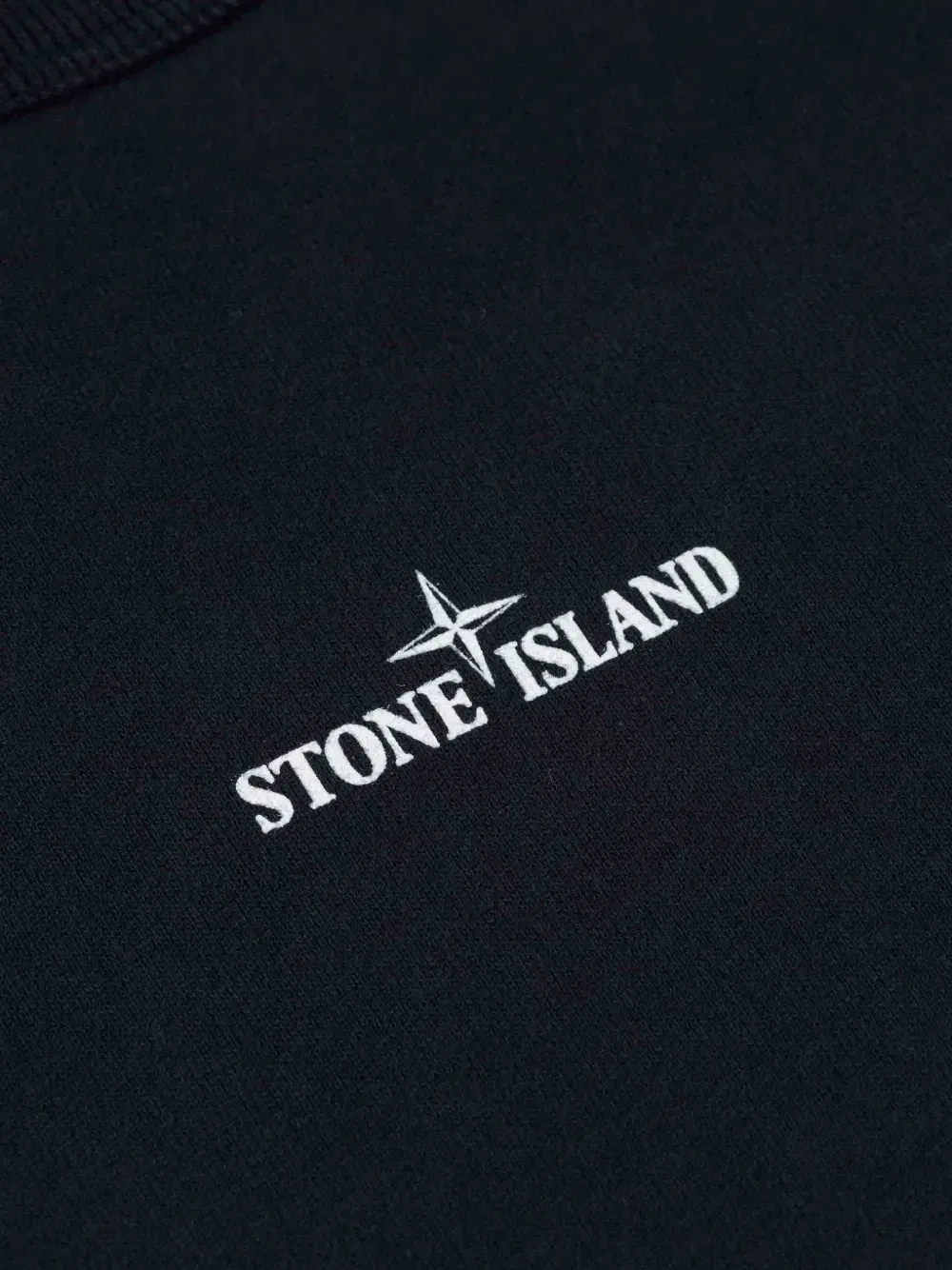 Свитшот с логотипом и круглым вырезом Stone Island Junior, синий — фото 2