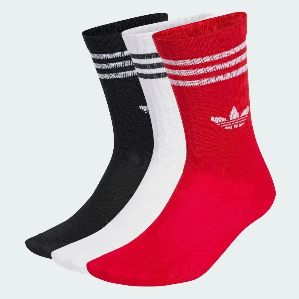Носки Crew Socks, комплект из 3 пар Adidas, Red — фото 2