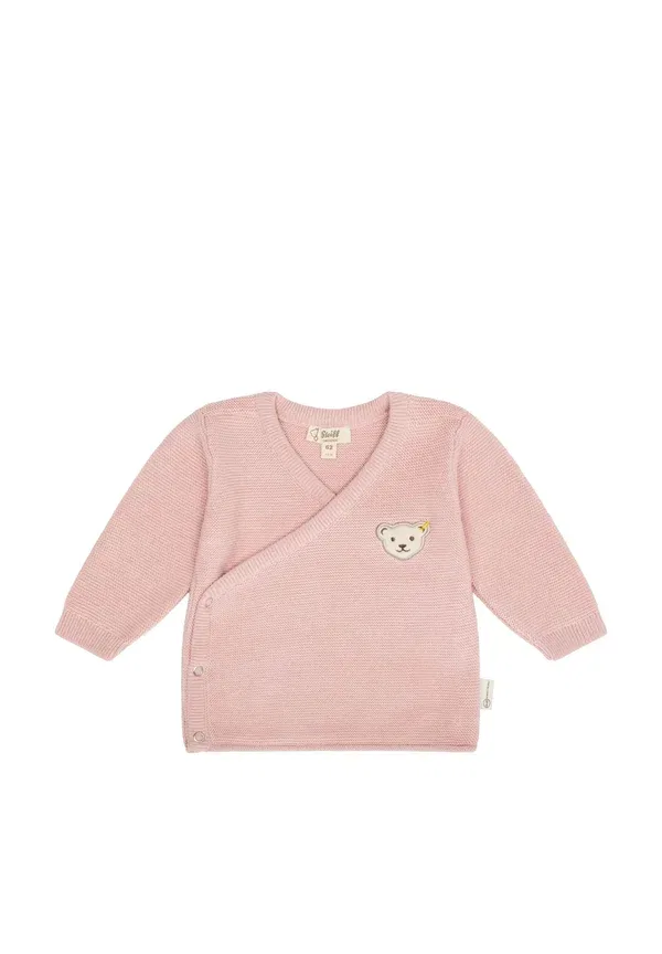 Комплект из кардигана и брюк хлопковый Unisex set tr Steiff silver pink, розовый