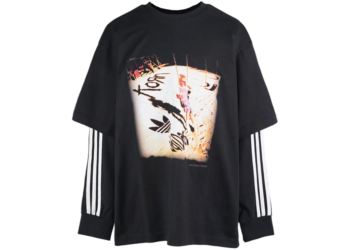 Мужская футболка с длинным рукавом Adidas x KoRn Longsleeve (Asia Sizing), Black