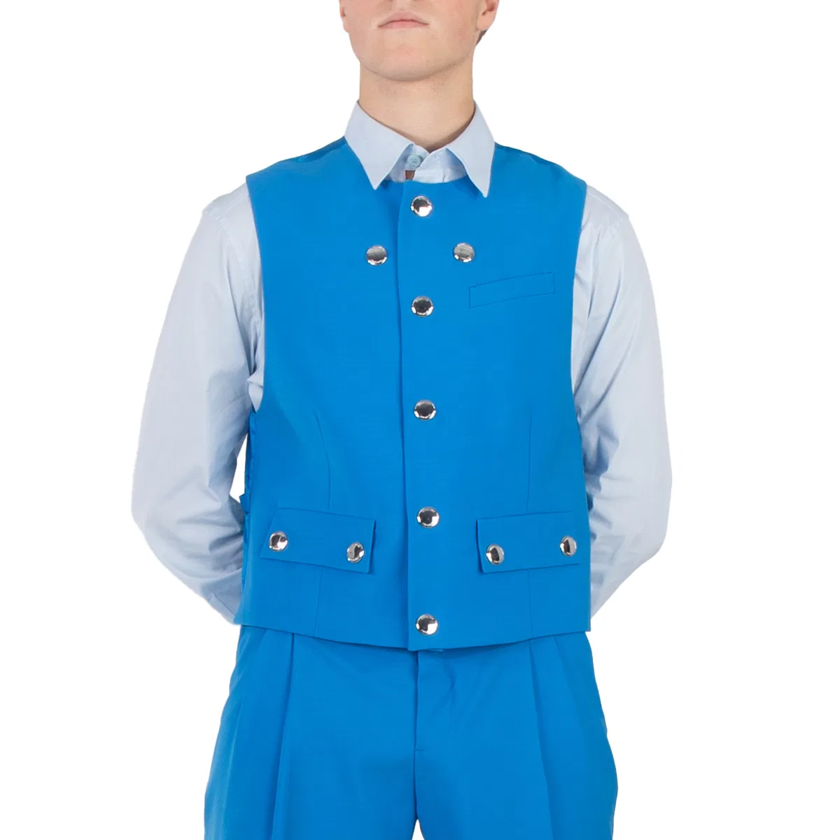 Жилет шерстяной Vivid Blue Wool Waistcoat Burberry, Vivid Blue