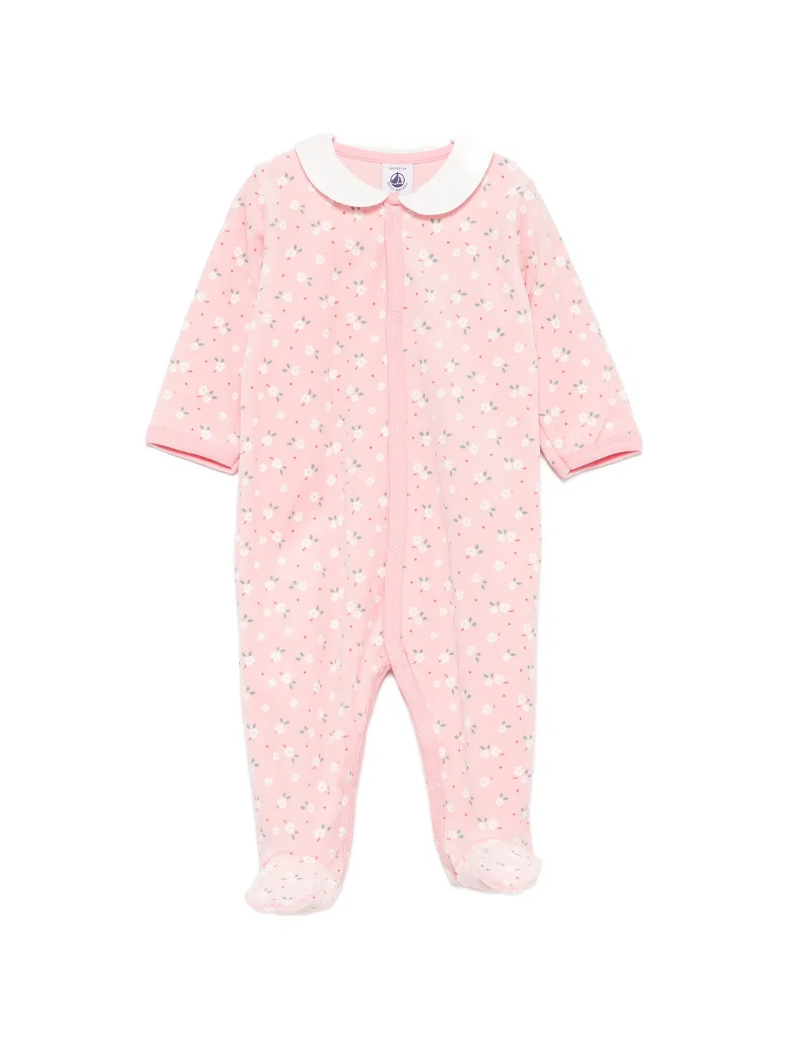 Пижама с воротником Питер Пэн Petit Bateau, розовый