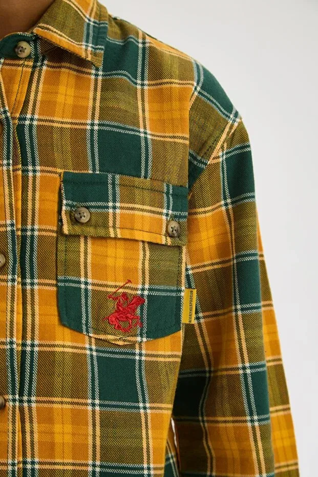 Детская рубашка для мальчиков с принтом Beverly Hills Polo Club, Patterned — фото 3
