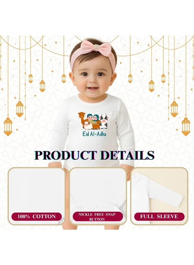 Боди-комбинезон с длинным рукавом с принтом Eid-Al-Adha Mubarak Printshop4Me, дизайн 4 — фото 3