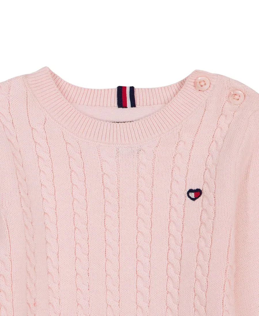 Комплект из боди и шапки для новорожденных Tommy Hilfiger, Pink — фото 4
