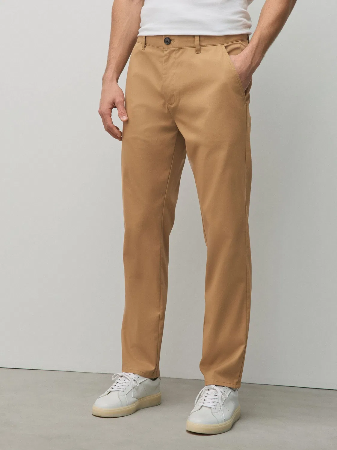 Брюки чинос Slim Fit Ochre Yellow Next — фото 3