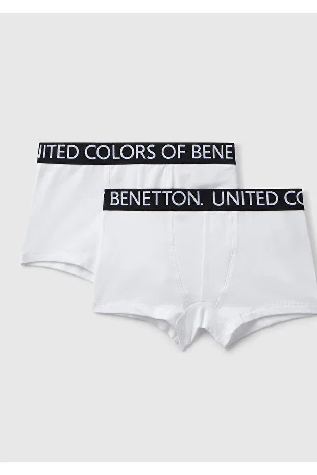 Детский набор боксеров для мальчиков с принтом United Colors Of Benetton, White