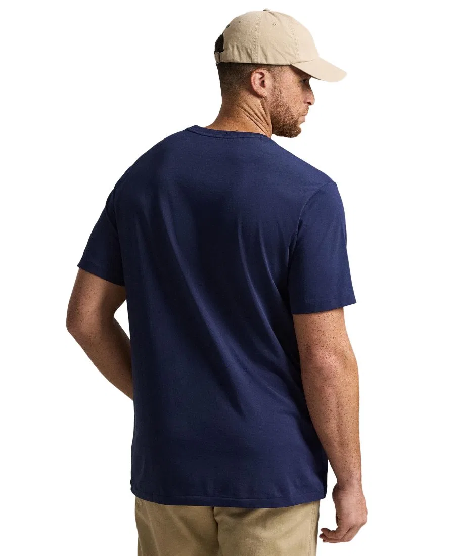 Футболка с коротким рукавом, с принтом и вышивкой Polo Ralph Lauren, Newport Navy — фото 4