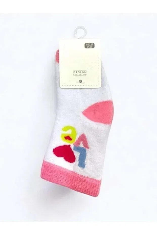Детские носки для девочек махровые Zekids, White