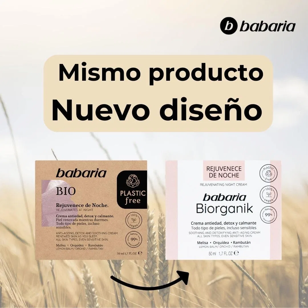 Ночной крем для лица Babaria Organic, 50 мл — фото 2