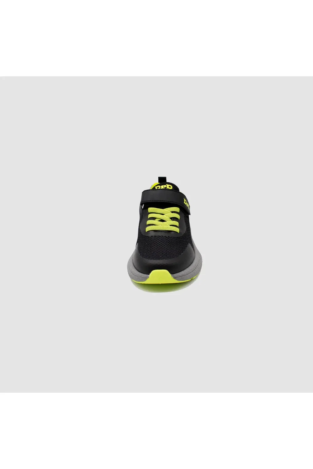 Детские кроссовки адаптивные Turbo DrD Kids Footwear, Black/Lime — фото 3