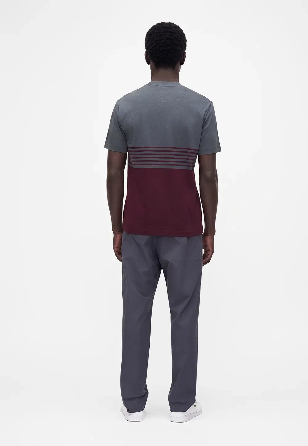 Футболка с принтом Lacoste, Graphite/Oxalis — фото 3