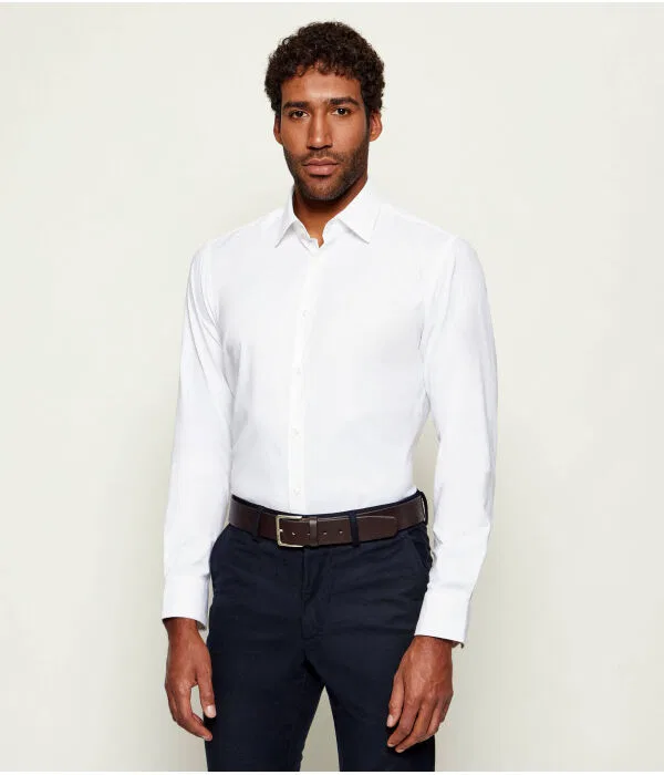 Мужская рубашка Regular Fit BOSS, белый