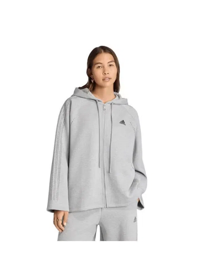 Свитшот с прозрачными вставками Teamgeist Adidas Originals, серый
