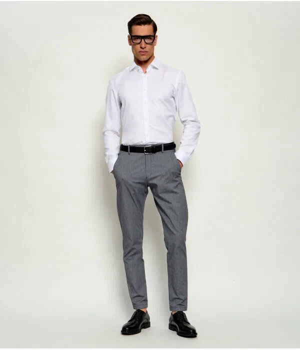 Мужская рубашка Slim Fit H-Hank-S-K-C1-263 BOSS, белый — фото 2
