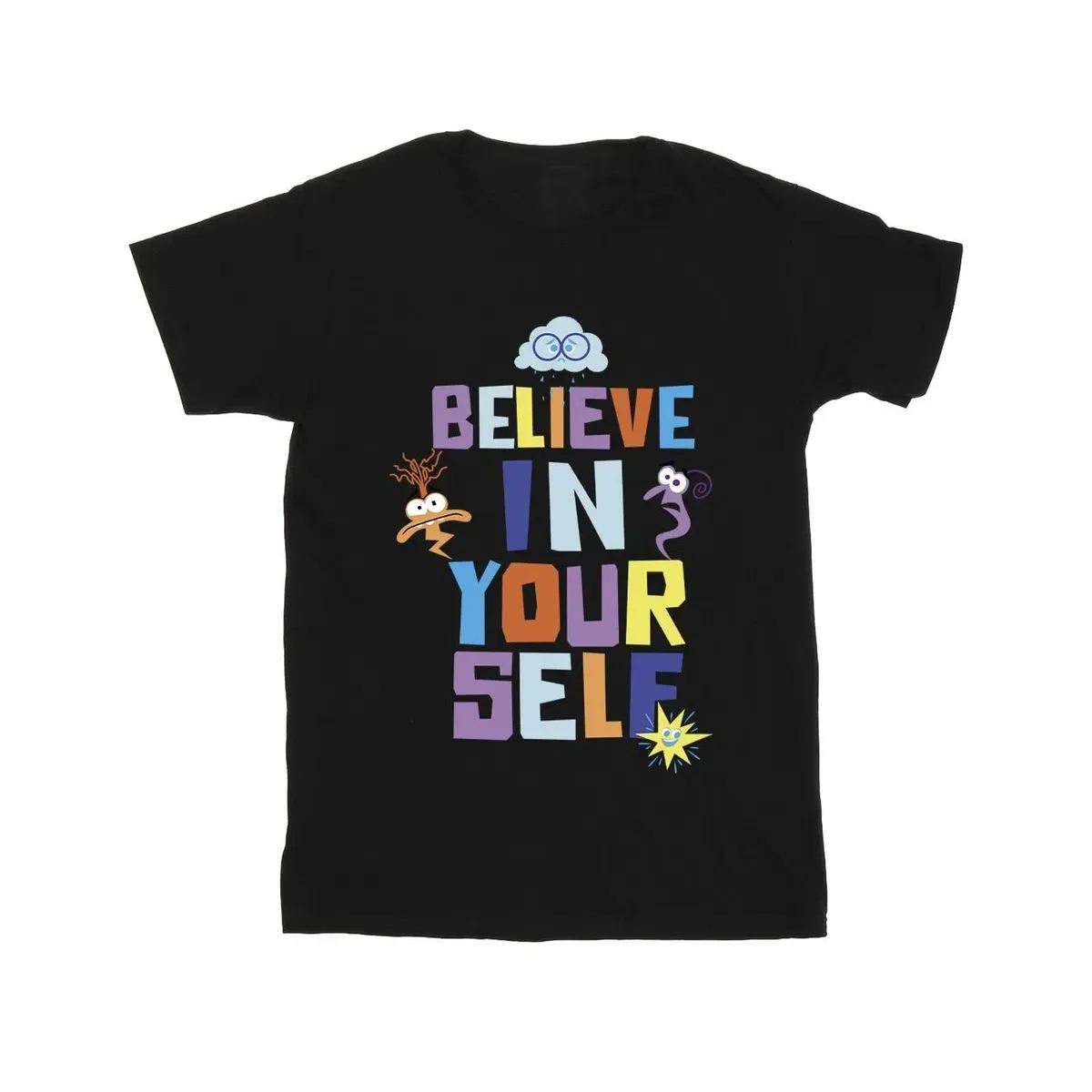 Хлопковая футболка Believe in Yourself Inside Out, Black