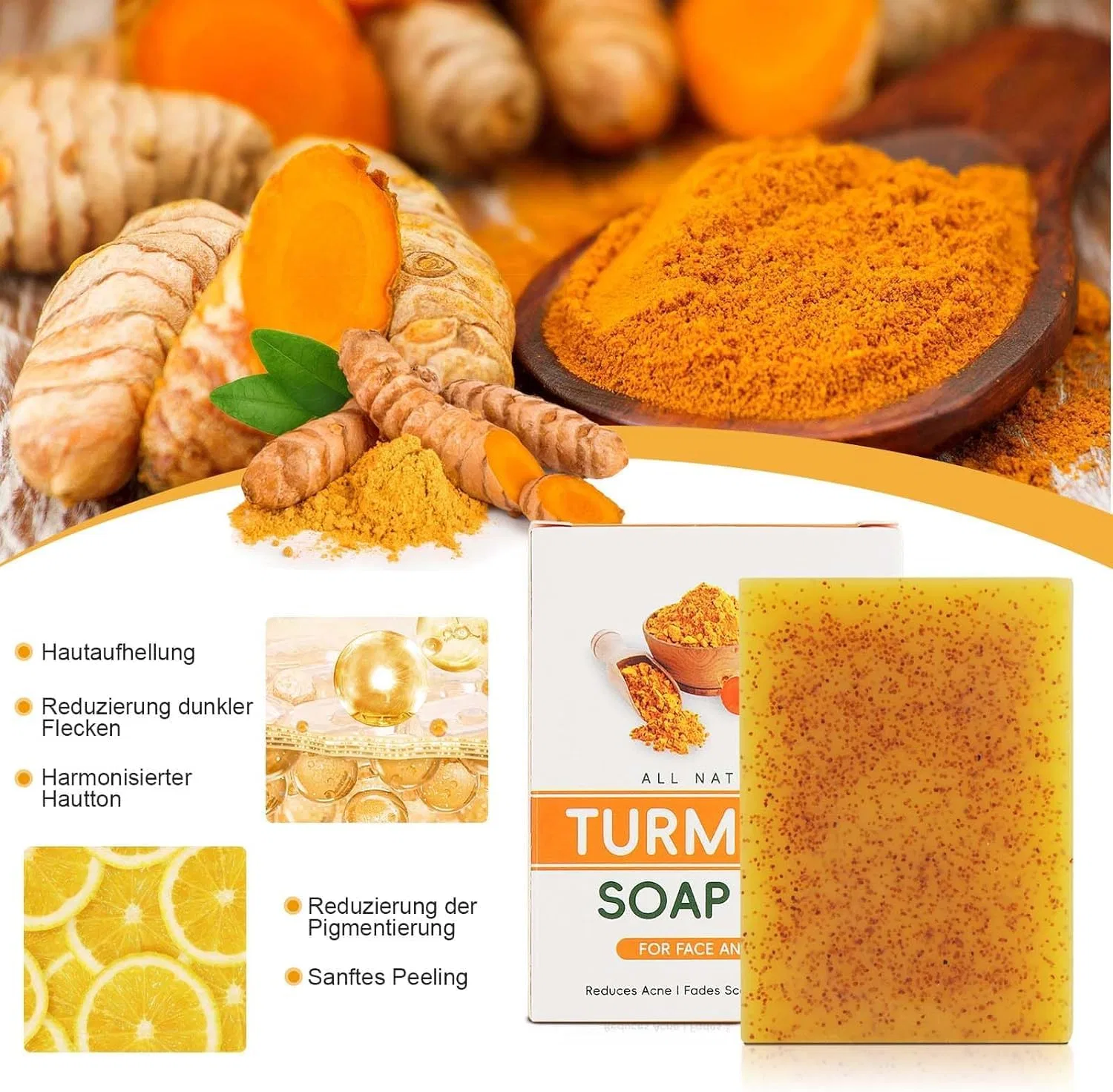 Мыло Kojic Acid Soap, vokkrv, 3 шт, 100 г, Fresh — фото 3