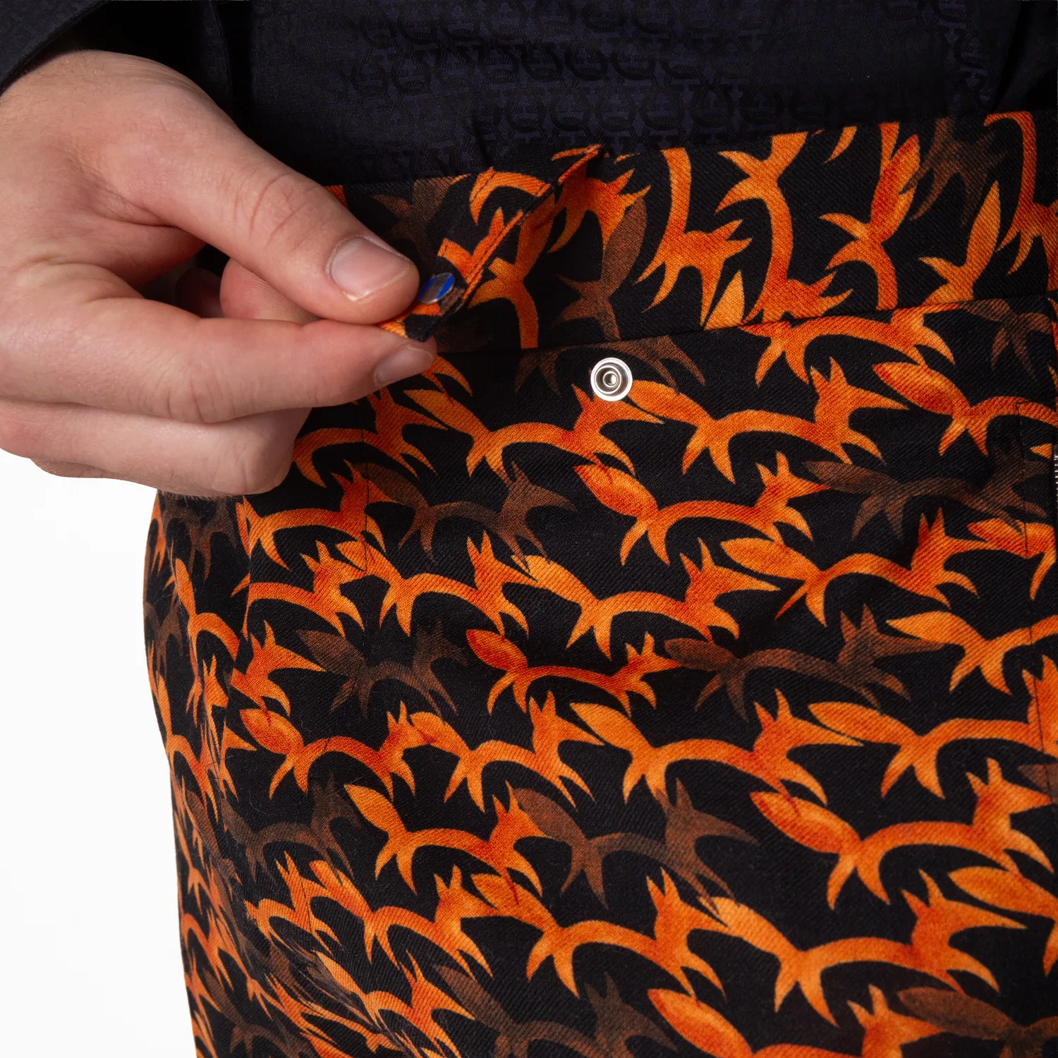 Брюки классические из шерсти с принтом Fox Pattern Burberry, Black Ip Pattern — фото 2
