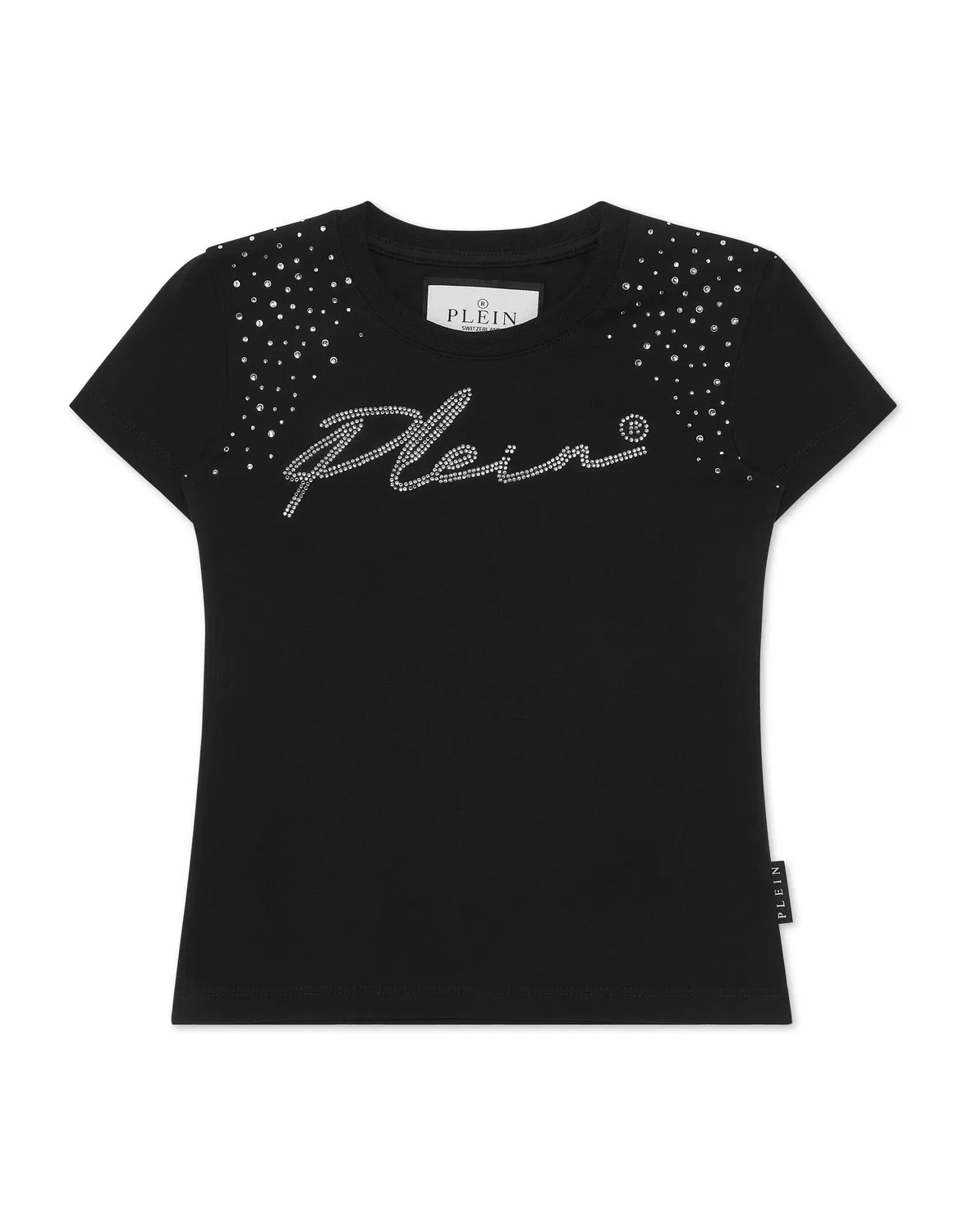 Детская футболка с принтом-логотипом T-Shirt Sexy Pure Signature PHILIPP PLEIN, черный