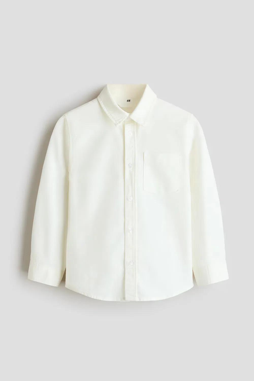 Оксфордская рубашка H&M, Weiß