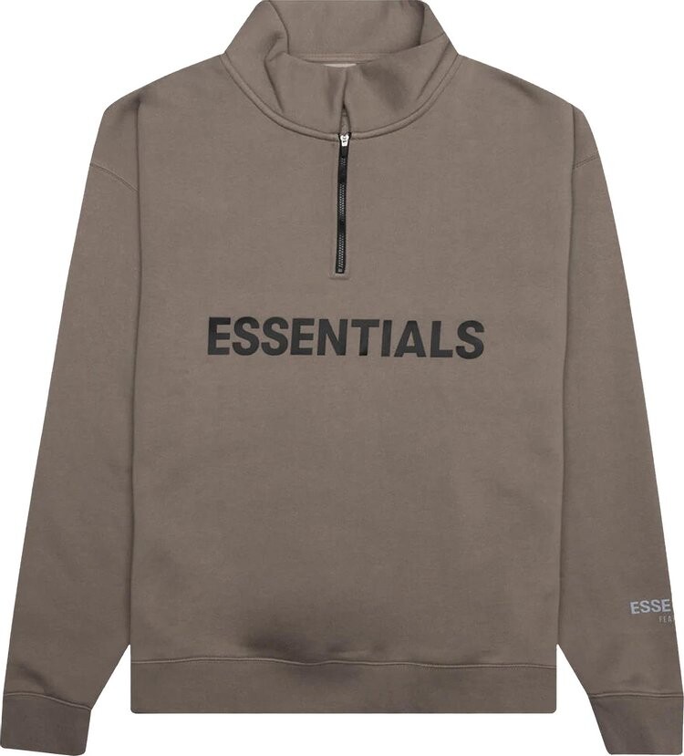 

Толстовка Fear of God Essentials Mockneck Half Zip 'Taupe', загар