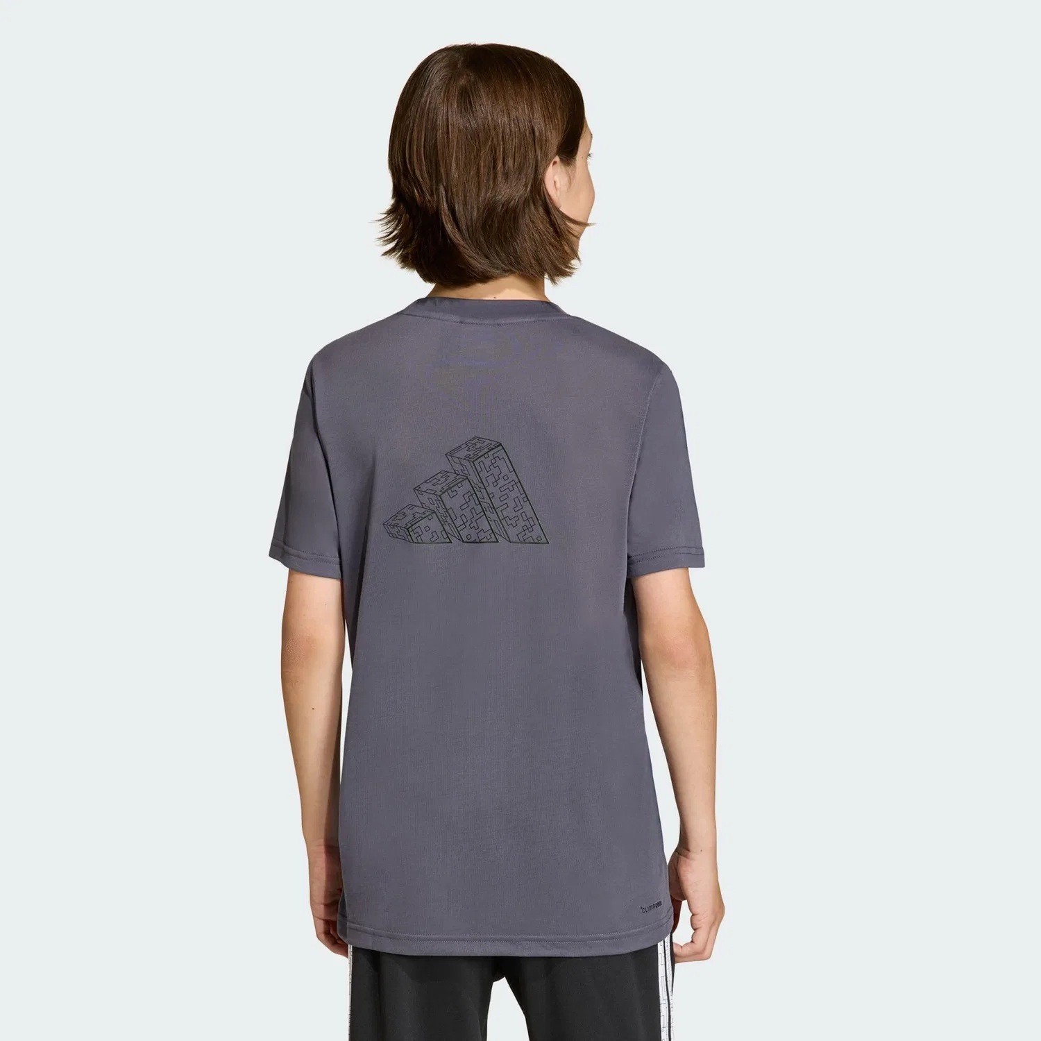 Детская футболка с принтом Minecraft Trainings-T-Shirt Adidas, Darkgrau — фото 3