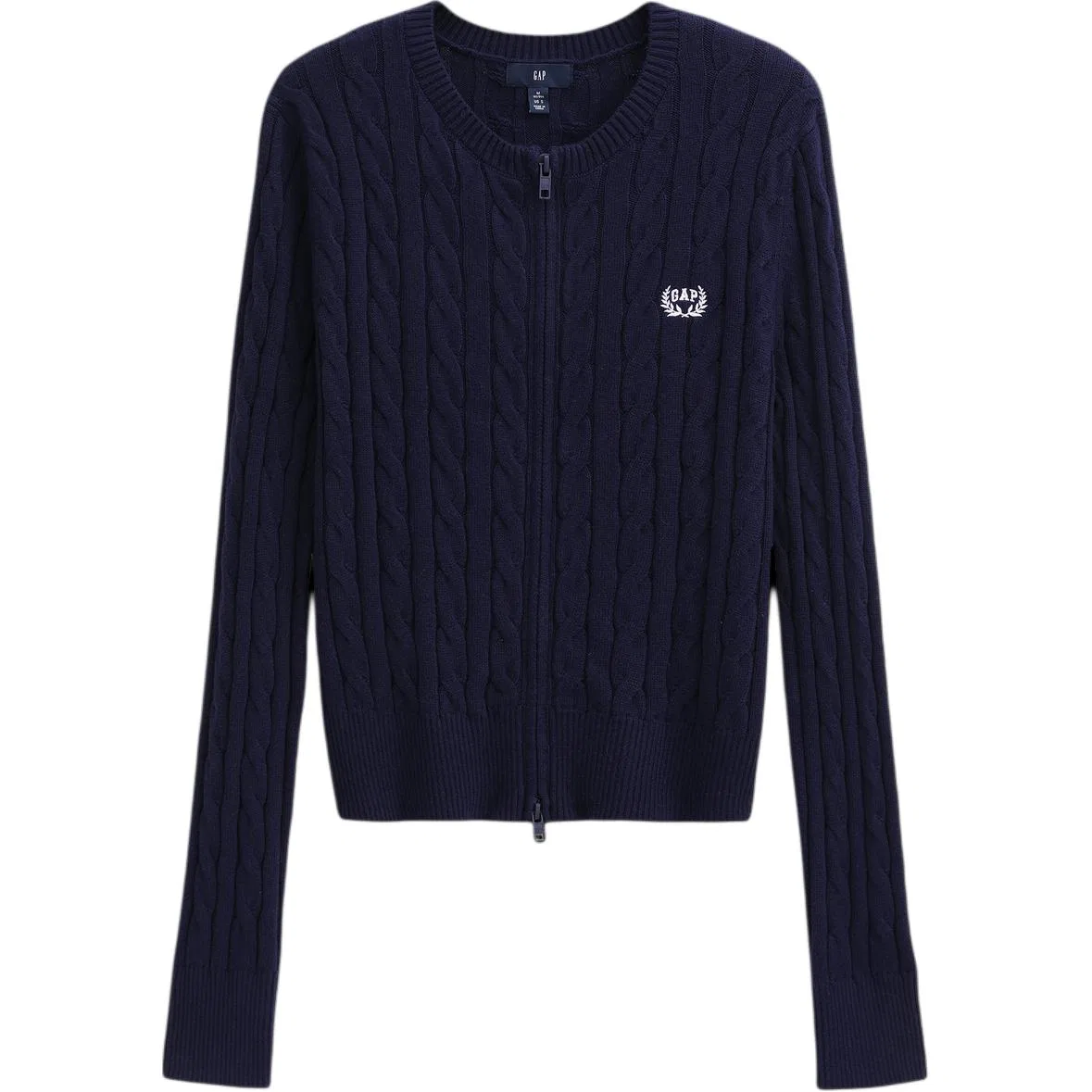 Женский джемпер с круглым вырезом, свободный крой, GAP, Marine Blue