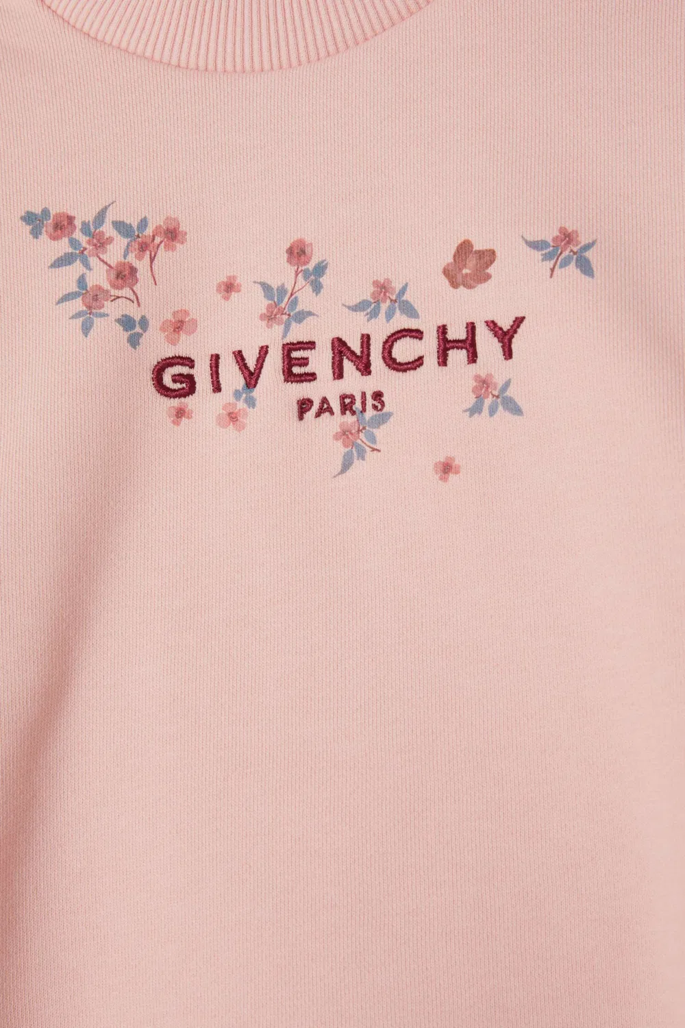 Свитшот с цветочным принтом из органического хлопкового флиса Givenchy — фото 4