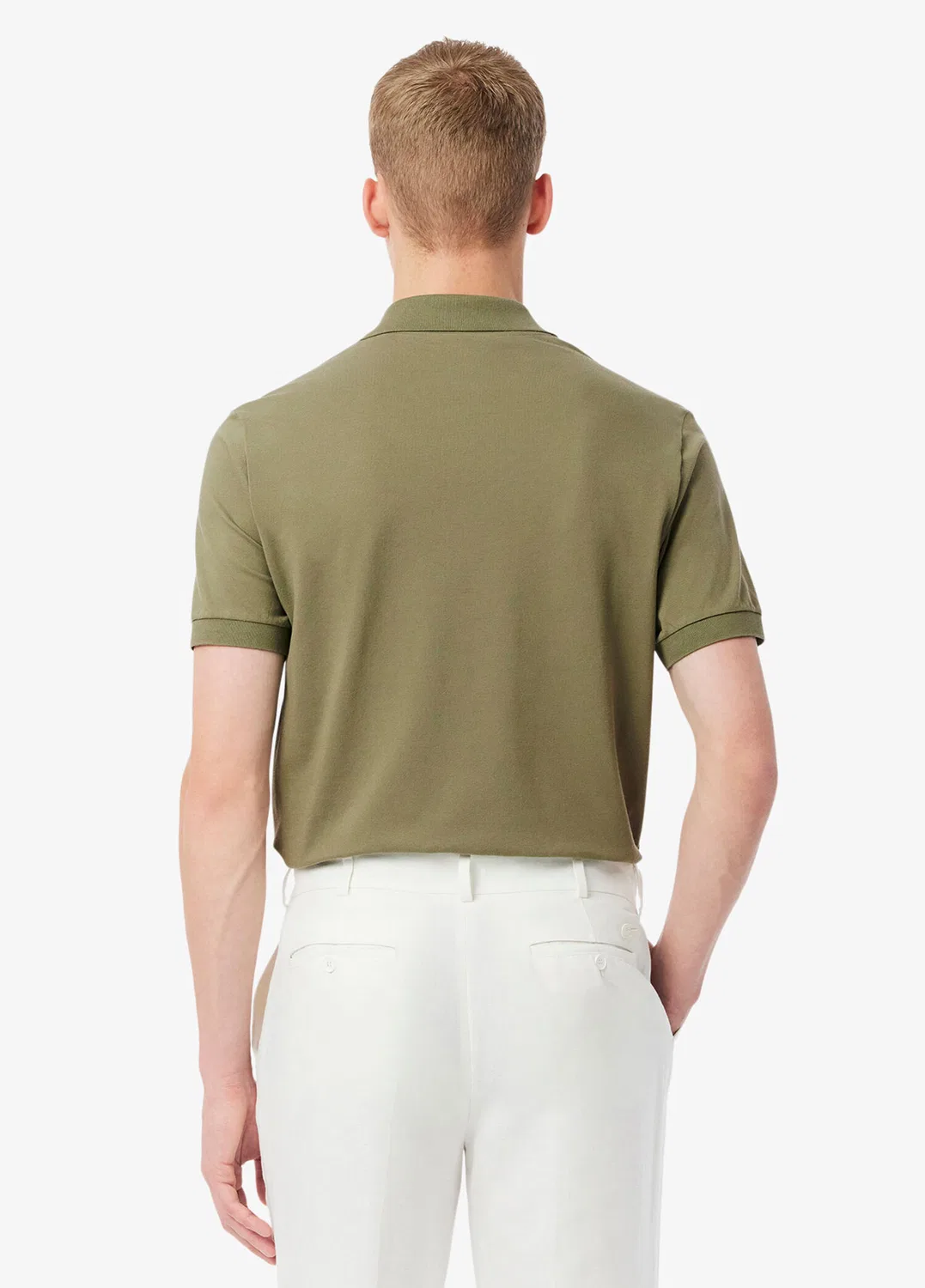 Поло Lacoste L.12.12 Classic Fit, хаки — фото 2